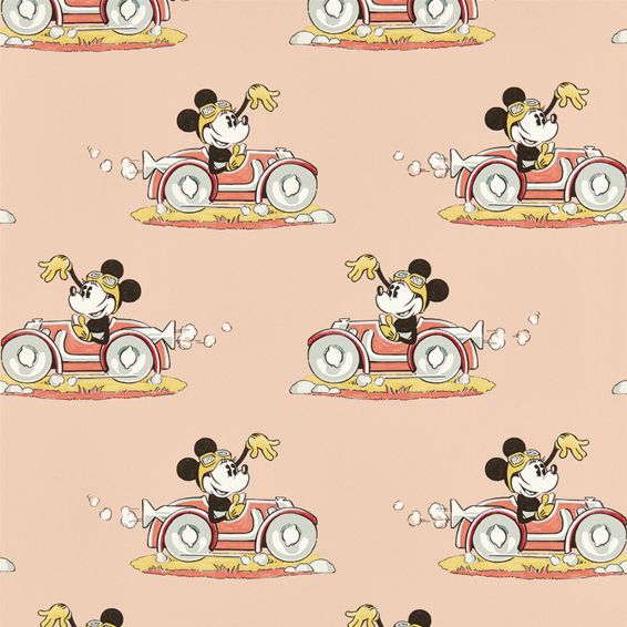 Minnie on the Move Wallpaper 217268 by Disney Home x Sanderson in Candy Floss