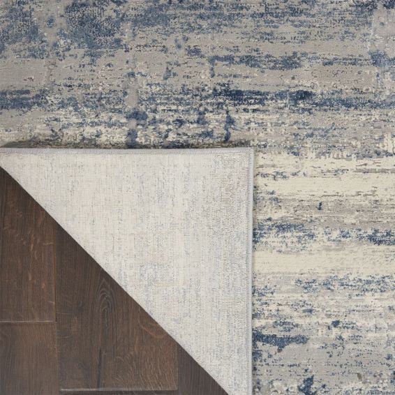 Rustic Textures Rugs RUS10 in IVBLU