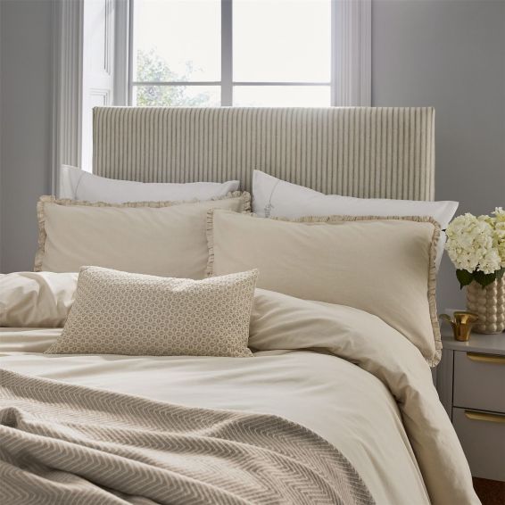 Serenity Frill Bedding by Katie Piper in Linen