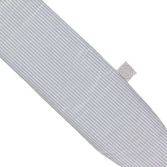 YuYu Japanese Cotton Hot Water Bottle in Grey Stripe