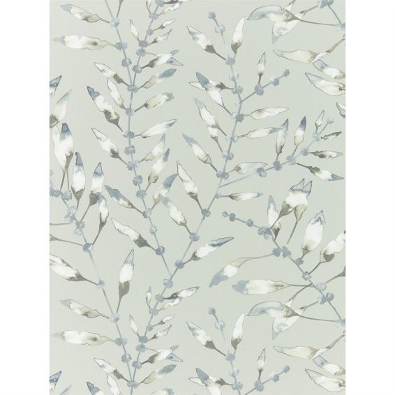 Chaconia Wallpaper 111632 by Harlequin in Graphite Mustard Yellow