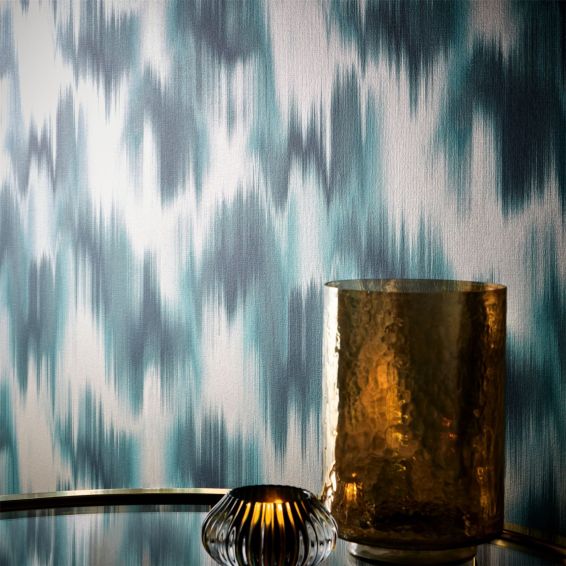 Colorante Wallpaper W0165/02 by Clarke & Clarke in Midnight Blue