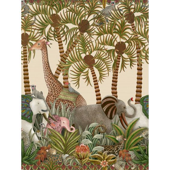 Letaba March Grasscloth Wallpaper 119 11047 by Cole & Son in Multicolour