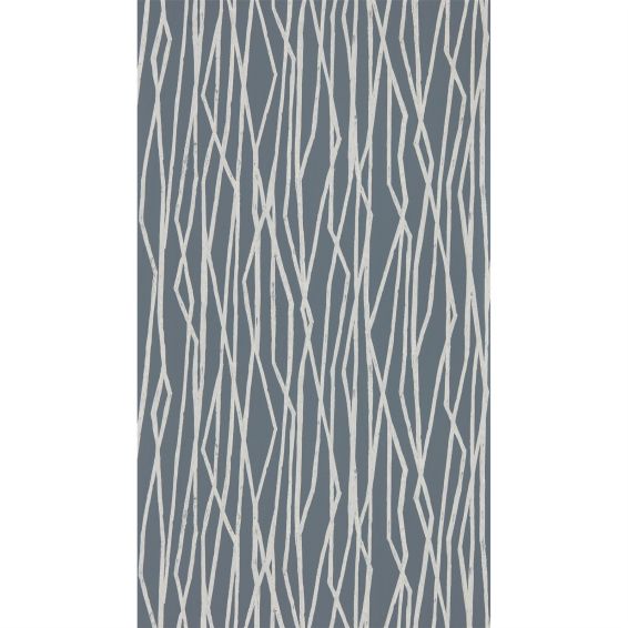 Genki Stripe Wallpaper 111928 by Scion in Graphite Grey