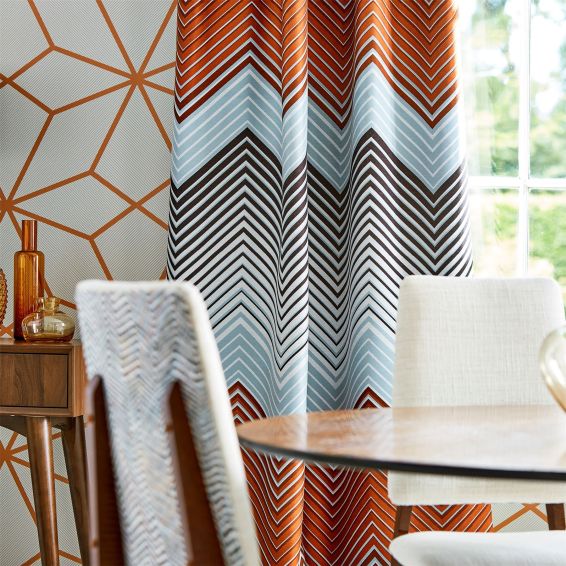 Axal Wallpaper 111979 by Harlequin in Rust Brown