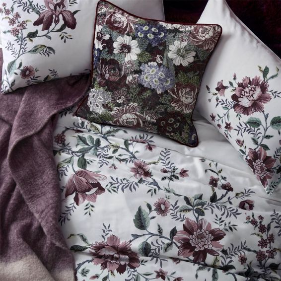 Editas Garden Bedding Set by Laura Ashley in Blackberry Purple