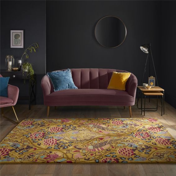 Seasons By May Wool Rug 128906 by Morris & Co in Saffron