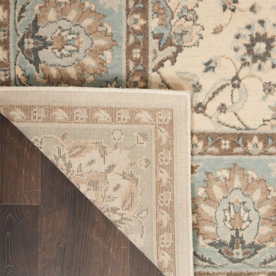 Living Treasure Rugs by Nourison LI16 in Ivory Aqua
