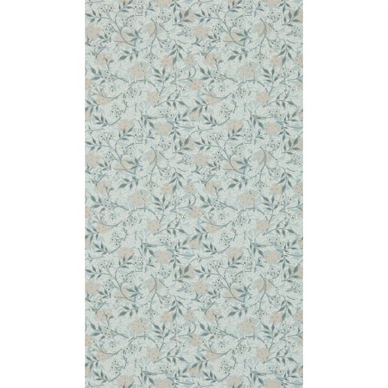 Jasmine Wallpaper 214726 by Morris & Co in Silver Charcoal Grey