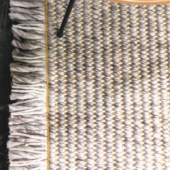 Primal Rugs 231 001 700 by Ligne Pure in Grey Ivory and Yellow