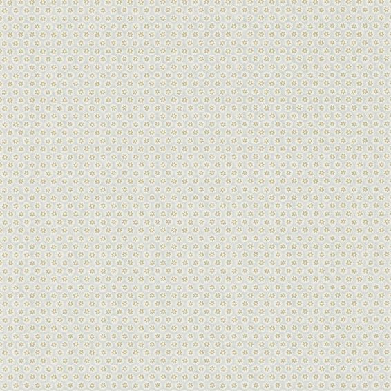 Honeycombe Wallpaper 105 by Morris & Co in Silver Grey Gold
