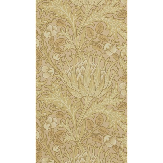Artichoke Wallpaper 210354 by Morris & Co in Loam Beige