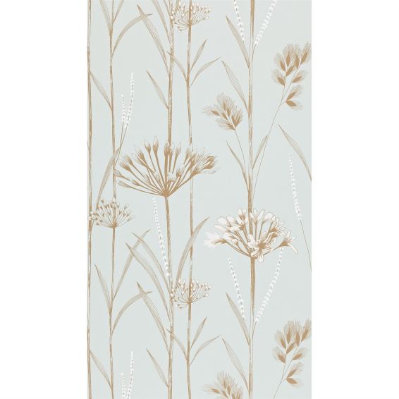 Gardinum Wallpaper 110558 by Harlequin in Seafoam Chalk Gold