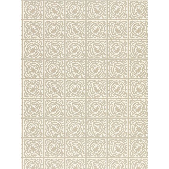 Pure Scroll Wallpaper 216546 by Morris & Co in Gilver