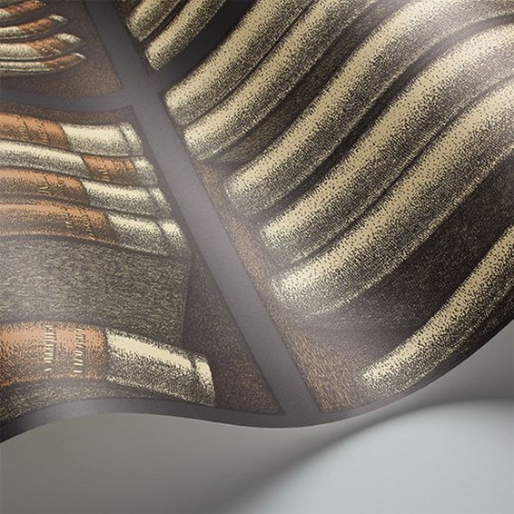Ex Libris Wallpaper 15030 by Cole & Son in Oat Charcoal