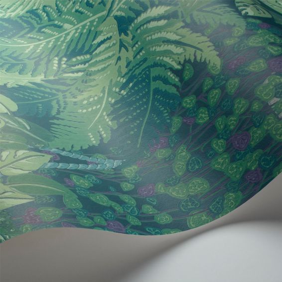 Fern Wallpaper 7022 by Cole & Son in Viridian Green Teal
