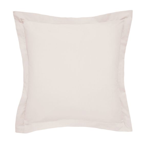 Plain Square Oxford Pillowcase By Bedeck of Belfast in Tuberose Pink