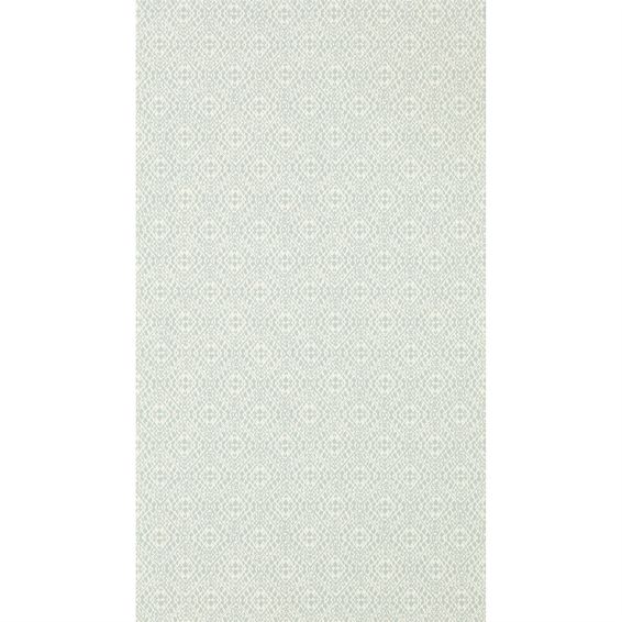Pinjara Trellis Wallpaper 216789 by Sanderson in Blue Clay
