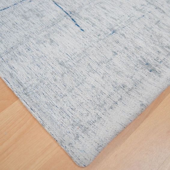 Mad Men Griff 8421 Abstract Runner Rug in Bronx Azurite by Louis De Poortere