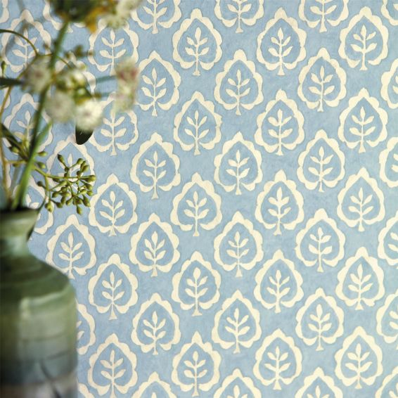 Fencott Wallpaper 216898 by Sanderson in Blue