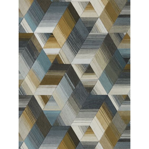 Arccos Wallpaper 111971 by Harlequin in Ochre Steel