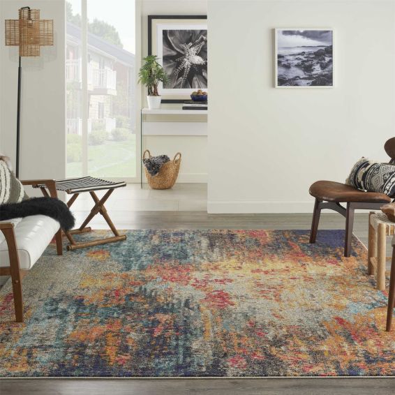 Celestial Abstract Rugs CES15 in Multicolour by Nourison