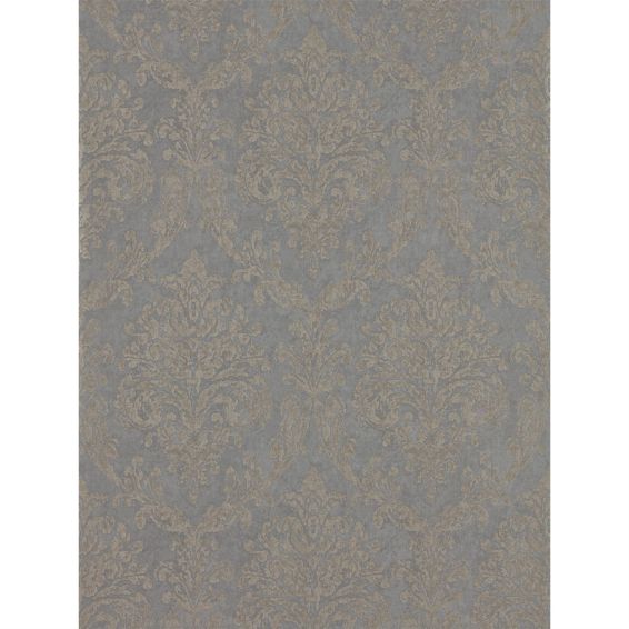 Riverside Damask Wallpaper 216290 by Sanderson in Mole Copper Brown