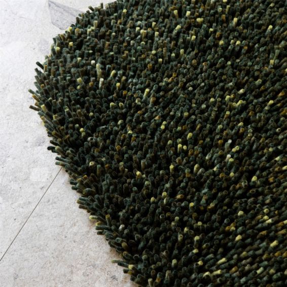 Rocks 70547 Asymmetric Shaggy Rugs by Brink and Campman in Pine