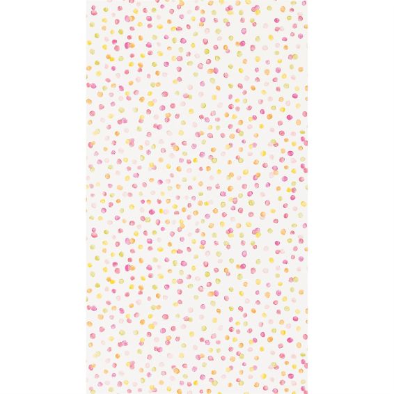 Lots Of Dots Wallpaper 111284 by Scion in Blancmange Raspberry Citrus