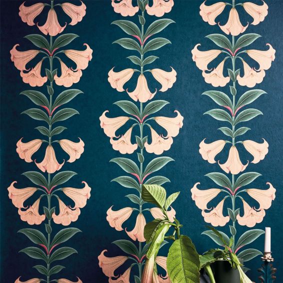 Angels Trumpet Wallpaper 117 3008 by Cole & Son in Cerulean Sky