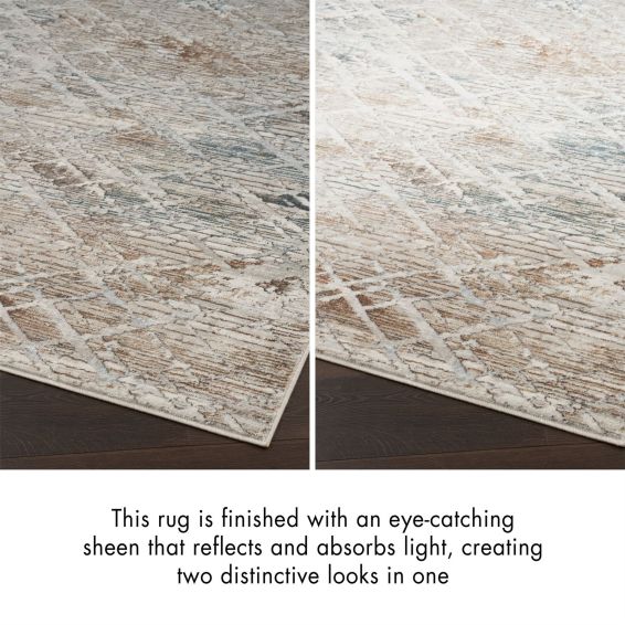 Glitz GLZ11 Abstract Rugs by Nourison in Grey Multi