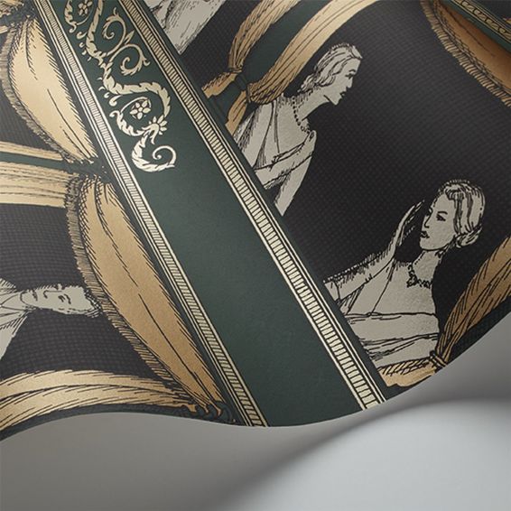 Teatro Wallpaper 4009 by Cole & Son in Racing Car Green