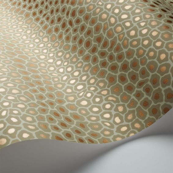 Senzo Spot Wallpaper 6029 by Cole & Son in Old Olive Green