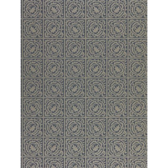 Pure Scroll Wallpaper 216547 by Morris & Co in Ink Blue