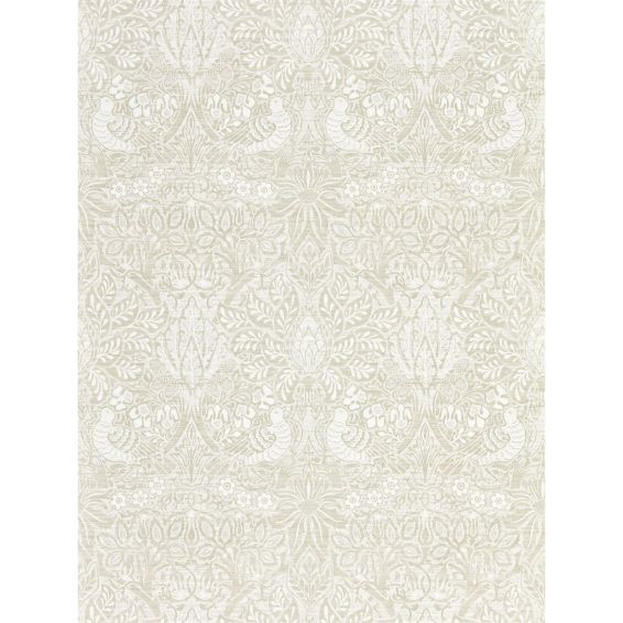 Pure Dove and Rose Wallpaper 216521 by Morris & Co in White Clover
