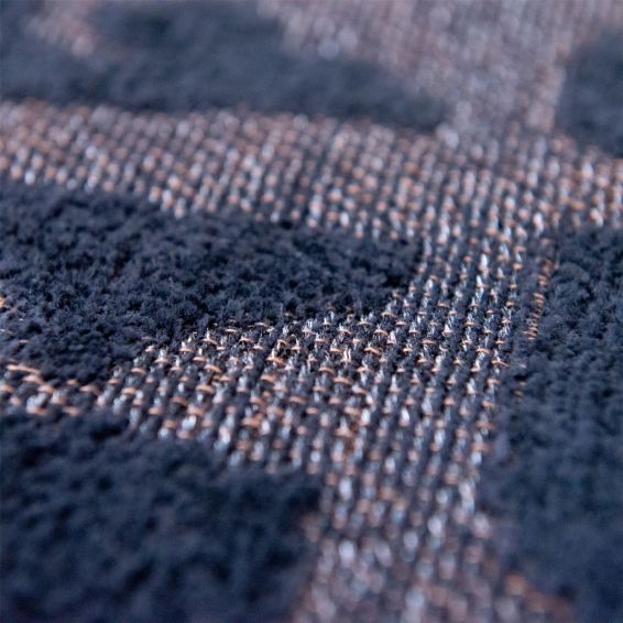 Louis De Poortere Structures Baobab 9200 Circle Rugs in Black Water