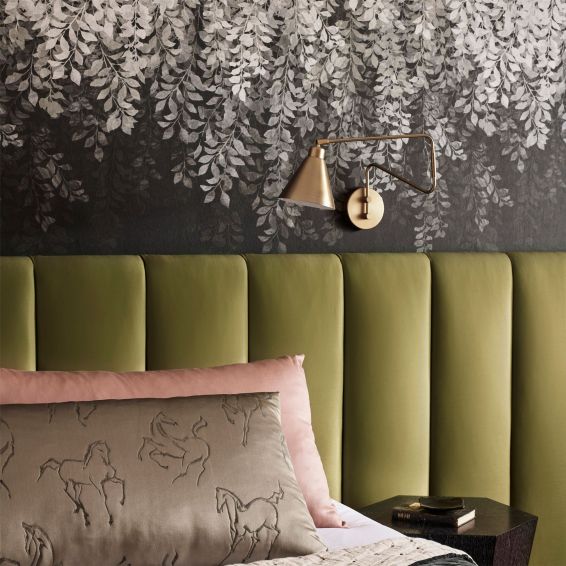 Tyndall Wallpaper 313002 by Zoffany in Vine Black