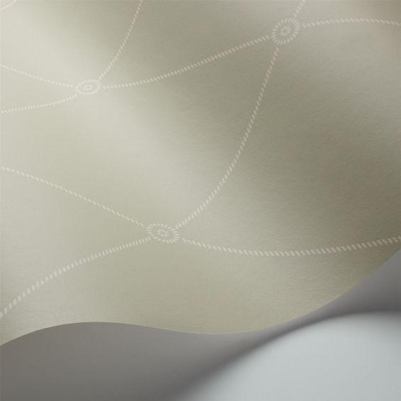 Large Georgian Rope Trellis Wallpaper 100 13065 by Cole & Son in Olive