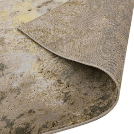 Aurora Galaxy AU04 Marble Rugs in Metallic Beige