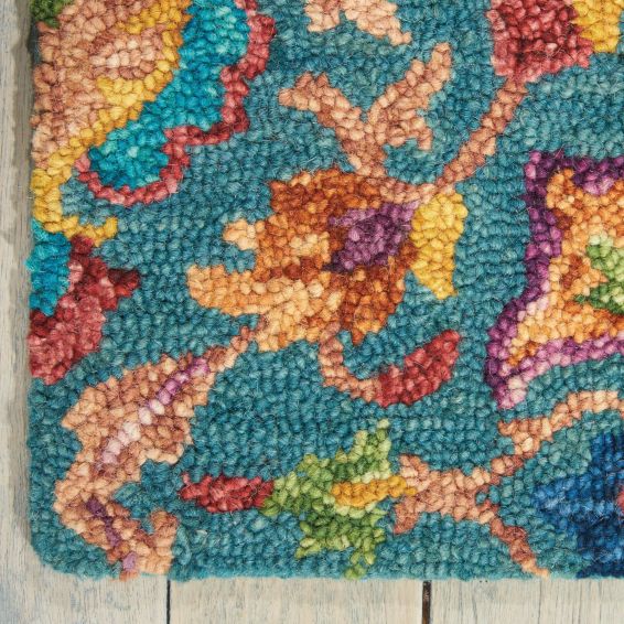 Vibrant Rugs VIB08 in Teal by Nourison