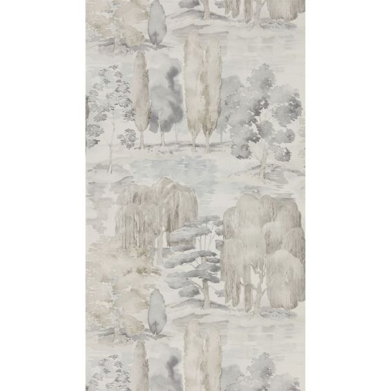 Waterperry Wallpaper 216281 by Sanderson in Gilver Linen