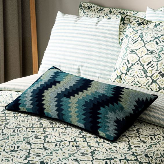 Hallie Cushion by Bedeck of Belfast in Celadon Blue