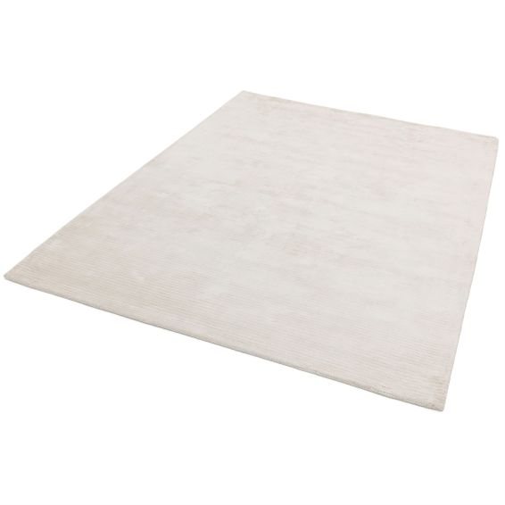 Bellagio Modern Plain Viscose Rugs in White