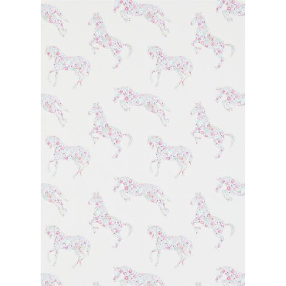 Pretty Ponies Wallpaper 214036 by Sanderson in Pink Sky Blue