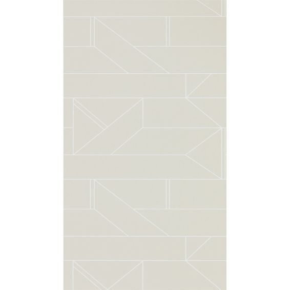 Barbican Geometric Wallpaper 112014 by Scion in Raffia Cream