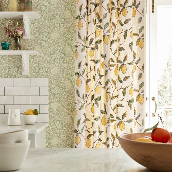 Apple Wallpaper 216689 by Morris & Co in Leaf Green