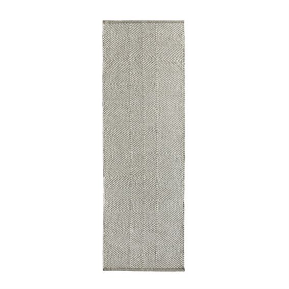 Estelle Flatweave Wool Hallway Runner in Natural Beige