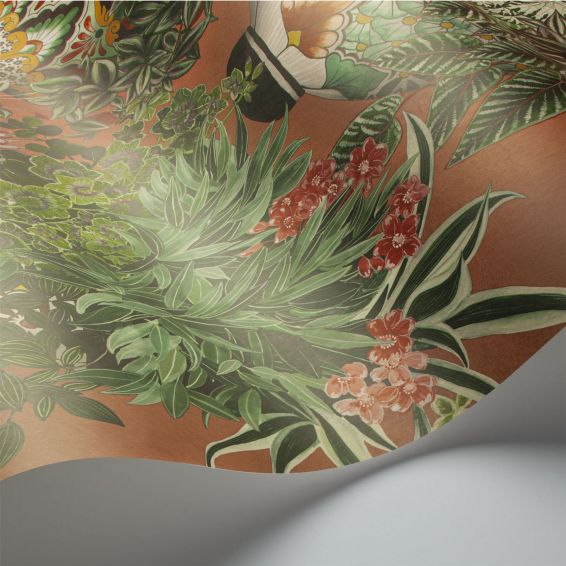 Talavera Wallpaper 9025 by Cole & Son in Rose Red
