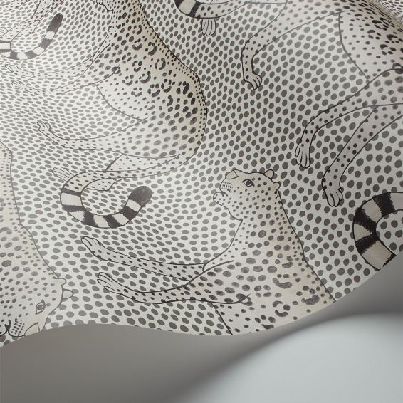 Leopard Walk Wallpaper 2011 by Cole & Son in Soot Snow