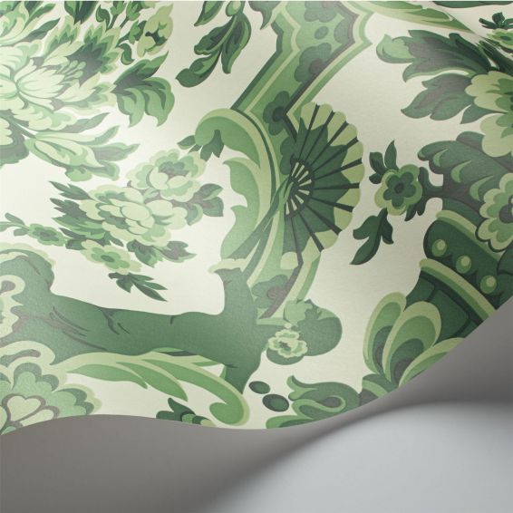 Lola Wallpaper 13040 by Cole & Son in Forest Green